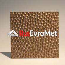 Декоративная нержавеющая сталь  3D Matt Honeycombs Rose Gold Middle