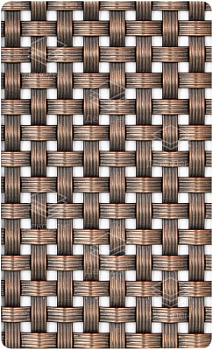 Декоративная нержавеющая сталь Mash Copper «Тройная нить Медь»
